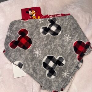 Gray and Red Mickey Mouse Bandana for dog